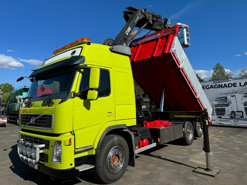Volvo FM 6x2, Tipper + Crane and Skylift, 2009 - 덤프트럭, 크레인 트럭 : 사진 3 Volvo FM 6x2, Tipper + Crane and Skylift, 2009 - 덤프트럭, 크레인 트럭 : 사진 3