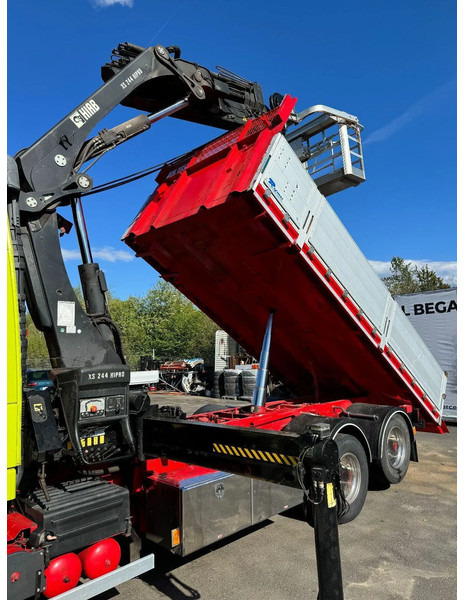 Volvo FM 6x2, Tipper + Crane and Skylift, 2009 - 덤프트럭, 크레인 트럭 : 사진 4 Volvo FM 6x2, Tipper + Crane and Skylift, 2009 - 덤프트럭, 크레인 트럭 : 사진 4