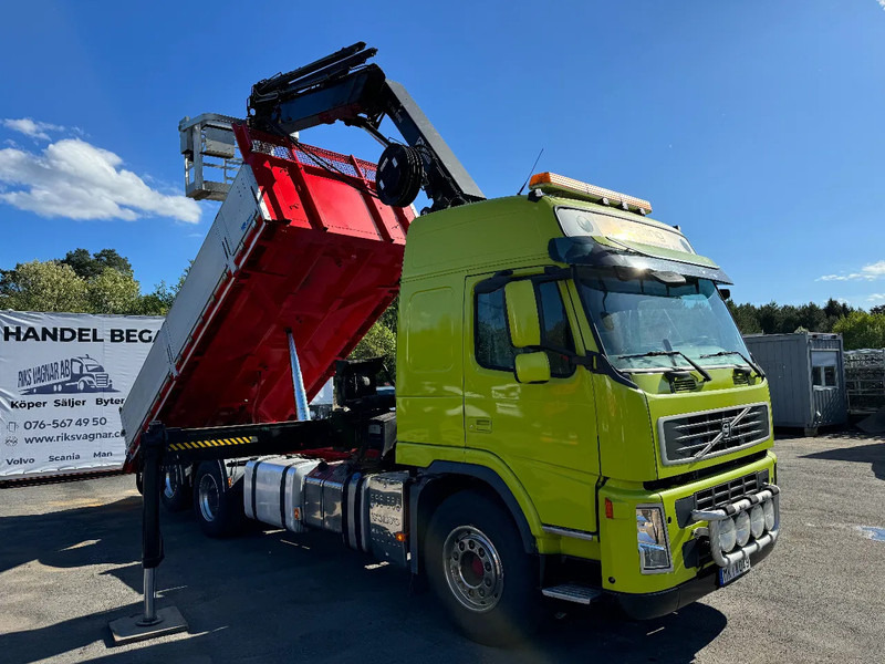 Volvo FM 6x2, Tipper + Crane and Skylift, 2009 - 덤프트럭, 크레인 트럭 : 사진 1 Volvo FM 6x2, Tipper + Crane and Skylift, 2009 - 덤프트럭, 크레인 트럭 : 사진 1