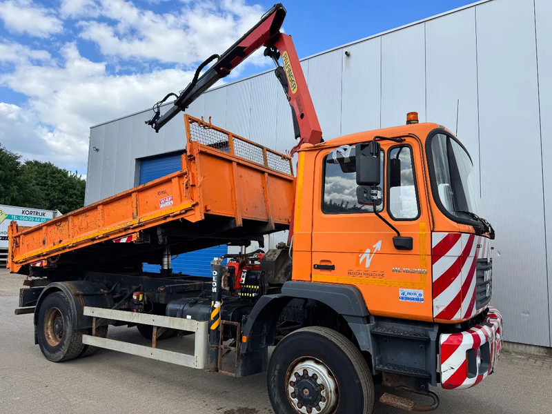 MAN ME 18.250 4X4 **4X4-TIPPER+PALFINGER PK7501-BELGIAN TRUCK** - 덤프트럭, 크레인 트럭 : 사진 1 MAN ME 18.250 4X4 **4X4-TIPPER+PALFINGER PK7501-BELGIAN TRUCK** - 덤프트럭, 크레인 트럭 : 사진 1