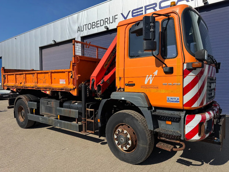 MAN ME 18.250 4X4 **BELGIAN TRUCK+PALFINGER PK8500** - 덤프트럭, 크레인 트럭 : 사진 1 MAN ME 18.250 4X4 **BELGIAN TRUCK+PALFINGER PK8500** - 덤프트럭, 크레인 트럭 : 사진 1