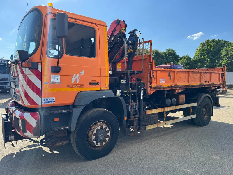 MAN ME18.250 **4x4-TIPPER+PALFINGER PK8500-BELGIAN TRUCK** - 덤프트럭, 크레인 트럭 : 사진 3 MAN ME18.250 **4x4-TIPPER+PALFINGER PK8500-BELGIAN TRUCK** - 덤프트럭, 크레인 트럭 : 사진 3