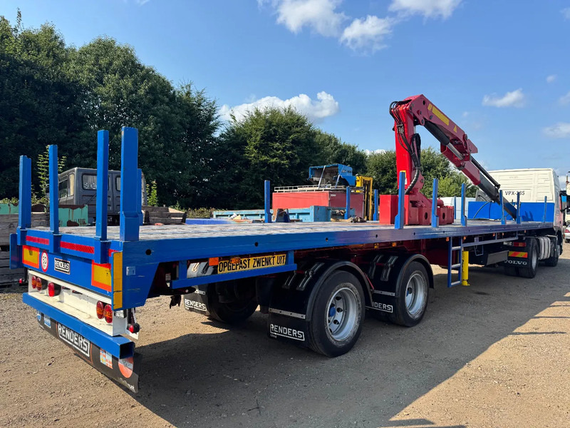 Renders **CRANE PALFINGER PK4500A-STEERING AXXLE** - 드롭사이드/ 플랫베드 세미 트레일러 : 사진 1 Renders **CRANE PALFINGER PK4500A-STEERING AXXLE** - 드롭사이드/ 플랫베드 세미 트레일러 : 사진 1