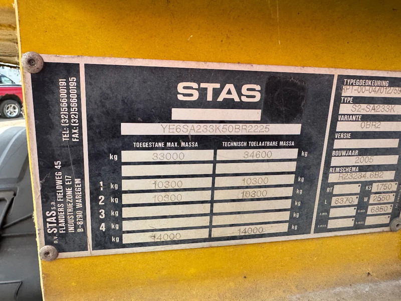 Stas **FULL STEEL SUSPENSION-ALU** - 덤프 세미 트레일러 : 사진 2 Stas **FULL STEEL SUSPENSION-ALU** - 덤프 세미 트레일러 : 사진 2