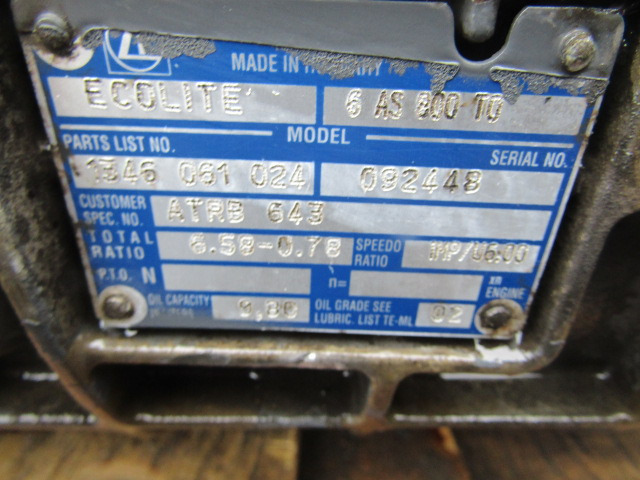 DAF LF55 180 ATRONIC GEARBOX TYPE AS800TO - 기어박스 트럭 용 : 사진 3 DAF LF55 180 ATRONIC GEARBOX TYPE AS800TO - 기어박스 트럭 용 : 사진 3