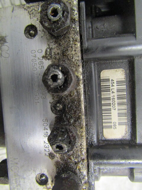 IVECO DAILY 3.0 (FICE 3481C) ABS PUMP/ECU BOSCH P/NO 0265800606 IVECO P/NO 504182322 - 브레이크 부품 트럭 용 : 사진 4 IVECO DAILY 3.0 (FICE 3481C) ABS PUMP/ECU BOSCH P/NO 0265800606 IVECO P/NO 504182322 - 브레이크 부품 트럭 용 : 사진 4