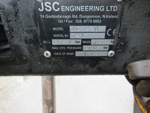 JSC BRICK / BLOCK GRAB 2 TON VERY CLEAN - 클램프 트럭 용 : 사진 4 JSC BRICK / BLOCK GRAB 2 TON VERY CLEAN - 클램프 트럭 용 : 사진 4