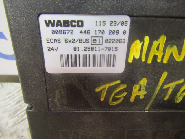 MAN TGS ECAS ECU WABCO P/NO 446 170 2080 MAN P/NO 81.25811.7015 - ECU 트럭 용 : 사진 2 MAN TGS ECAS ECU WABCO P/NO 446 170 2080 MAN P/NO 81.25811.7015 - ECU 트럭 용 : 사진 2