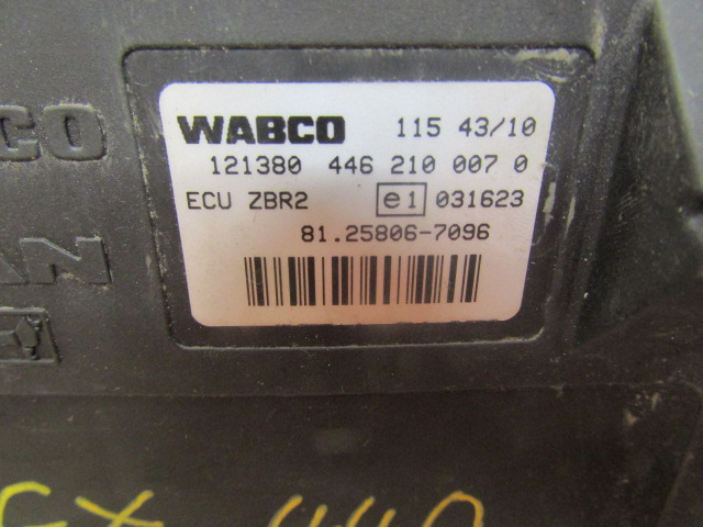 MAN TGX ZBR2 ECU WABCO P/NO 446 210 0070 / MAN P/NO 81.25806.7096 - ECU 트럭 용 : 사진 2 MAN TGX ZBR2 ECU WABCO P/NO 446 210 0070 / MAN P/NO 81.25806.7096 - ECU 트럭 용 : 사진 2