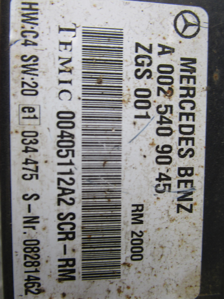MERCEDES AXOR SCR CONTROL UNIT P/NO A0025409045 - 전기 설비 트럭 용 : 사진 2 MERCEDES AXOR SCR CONTROL UNIT P/NO A0025409045 - 전기 설비 트럭 용 : 사진 2