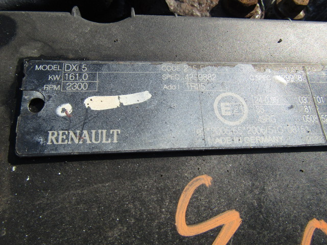 엔진 트럭 용 RENAULT MIDLUM 190 DXI 5 ENGINE EURO 5 (142,000KM) : 사진 6
