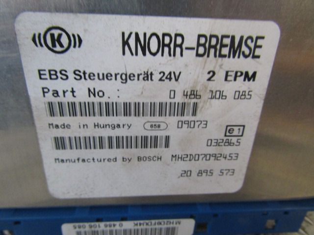 VOLVO FE EBS ECU P/NO 0486106 085 - ECU 트럭 용 : 사진 2 VOLVO FE EBS ECU P/NO 0486106 085 - ECU 트럭 용 : 사진 2