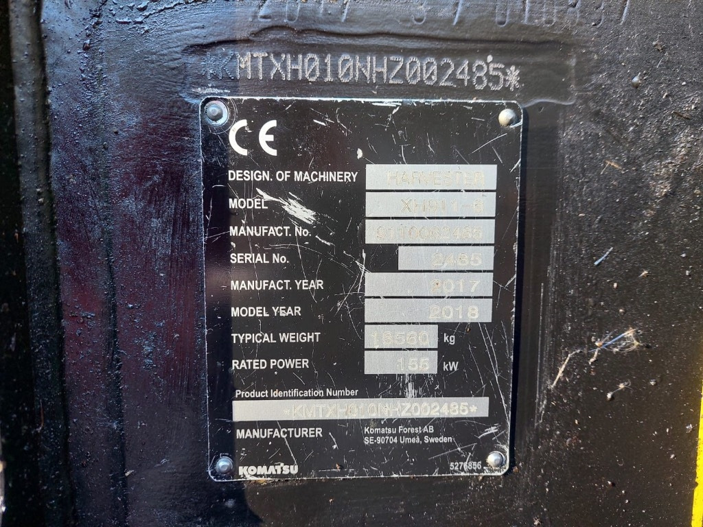 Komatsu 911 - 산림용 수확기 : 사진 2 Komatsu 911 - 산림용 수확기 : 사진 2