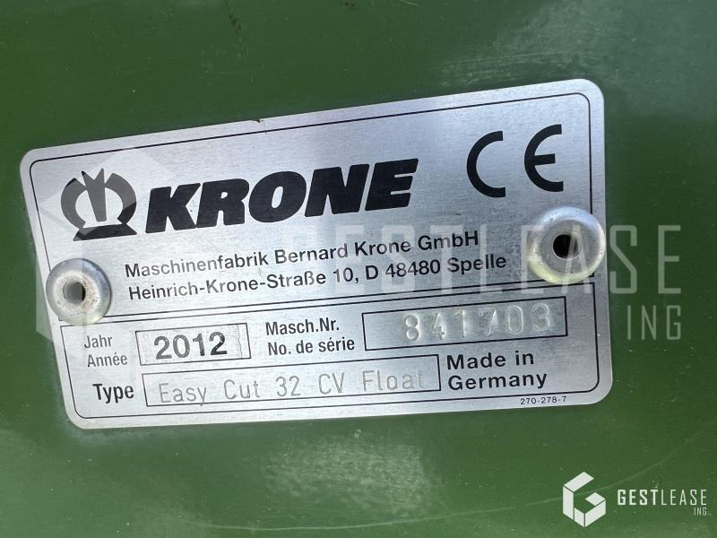 Krone EasyCut 32 CV FLOAT - 모어 : 사진 5 Krone EasyCut 32 CV FLOAT - 모어 : 사진 5
