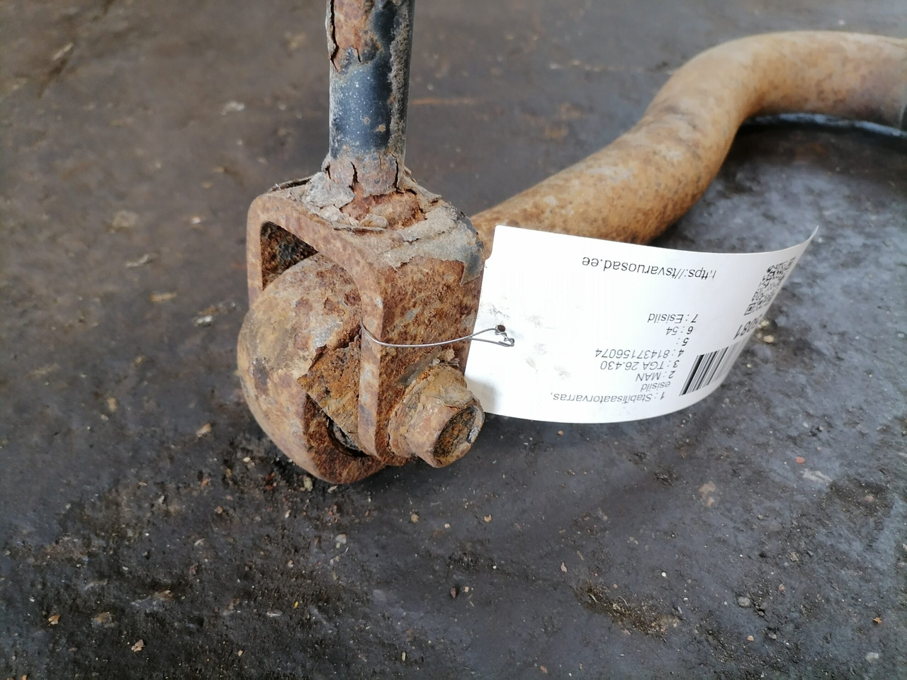 MAN Anti-roll bar 81437156074 - 안티 롤 바 트럭 용 : 사진 4 MAN Anti-roll bar 81437156074 - 안티 롤 바 트럭 용 : 사진 4