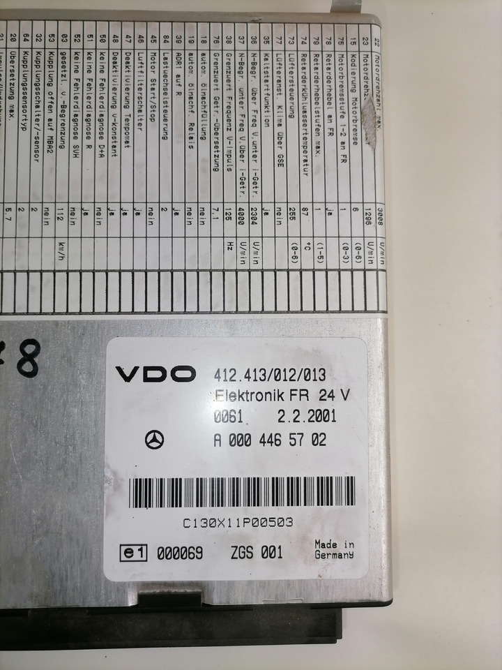 MB Juhtplokk, FR A0004465702 - 범용 부품 트럭 용 : 사진 3 MB Juhtplokk, FR A0004465702 - 범용 부품 트럭 용 : 사진 3