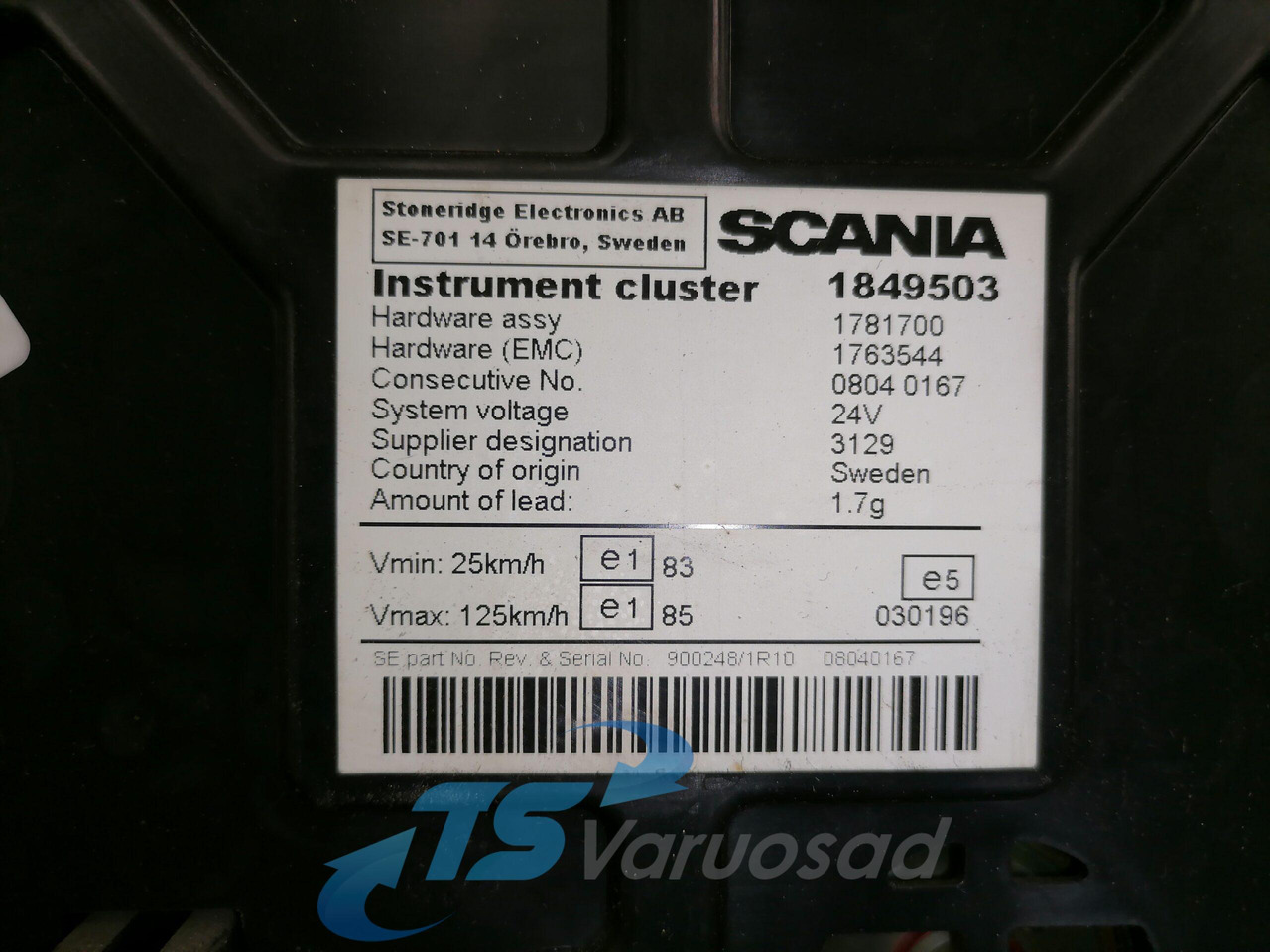 Scania Dashboard 1849503 - 대시보드 트럭 용 : 사진 4 Scania Dashboard 1849503 - 대시보드 트럭 용 : 사진 4