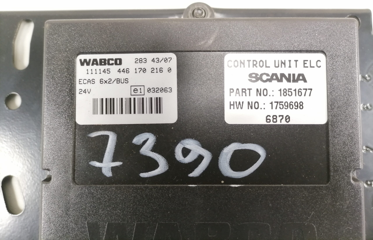 Scania Ecu, ECAS 1851677 - ECU 트럭 용 : 사진 3 Scania Ecu, ECAS 1851677 - ECU 트럭 용 : 사진 3