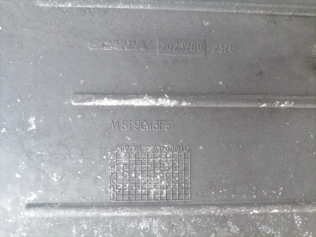 Scania Oil sump 2023780 - 오일 팬 트럭 용 : 사진 3 Scania Oil sump 2023780 - 오일 팬 트럭 용 : 사진 3