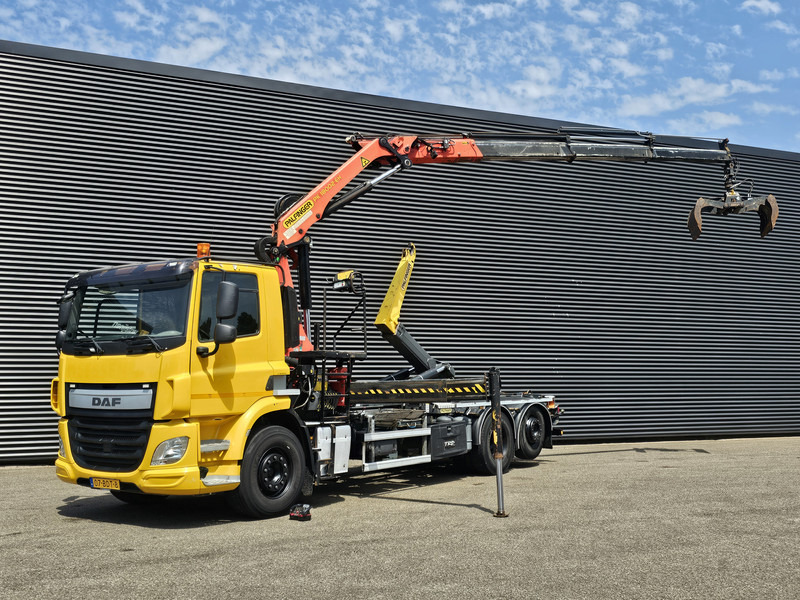 DAF CF 330 6x2-4 / PALFINGER CRANE + HOOKLIFT - 후크 리프트 트럭, 크레인 트럭 : 사진 1 DAF CF 330 6x2-4 / PALFINGER CRANE + HOOKLIFT - 후크 리프트 트럭, 크레인 트럭 : 사진 1