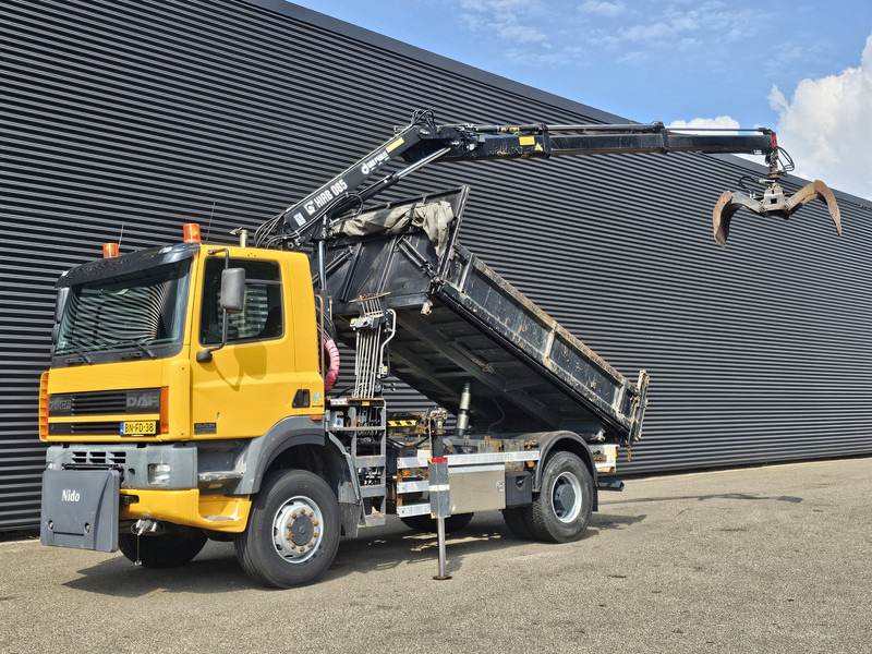 DAF CF 75.250 4X4 / HIAB CRANE + TIPPER / MANUAL / SPRING - 트럭, 크레인 트럭 : 사진 1 DAF CF 75.250 4X4 / HIAB CRANE + TIPPER / MANUAL / SPRING - 트럭, 크레인 트럭 : 사진 1