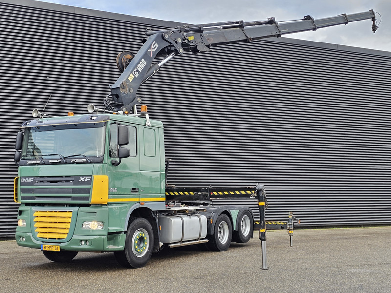 DAF XF 105.460 6X2 / HIAB 37 t/m CRANE / KRAN - 트랙터 유닛 : 사진 1 DAF XF 105.460 6X2 / HIAB 37 t/m CRANE / KRAN - 트랙터 유닛 : 사진 1