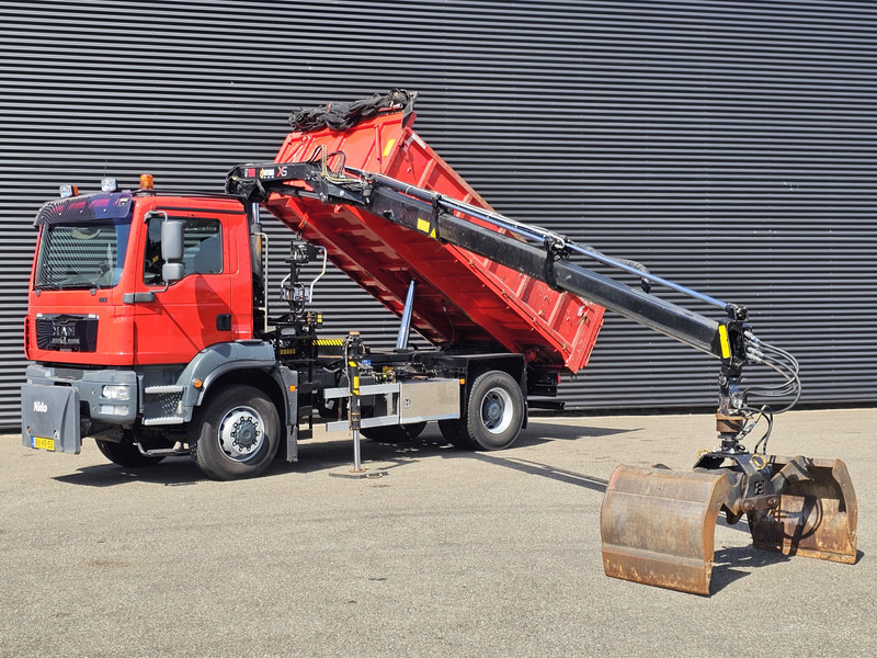 MAN TGM 18.250 / 4X4 / EEV / HIAB CRANE + TIPPER / SPRING - 덤프트럭, 크레인 트럭 : 사진 3 MAN TGM 18.250 / 4X4 / EEV / HIAB CRANE + TIPPER / SPRING - 덤프트럭, 크레인 트럭 : 사진 3