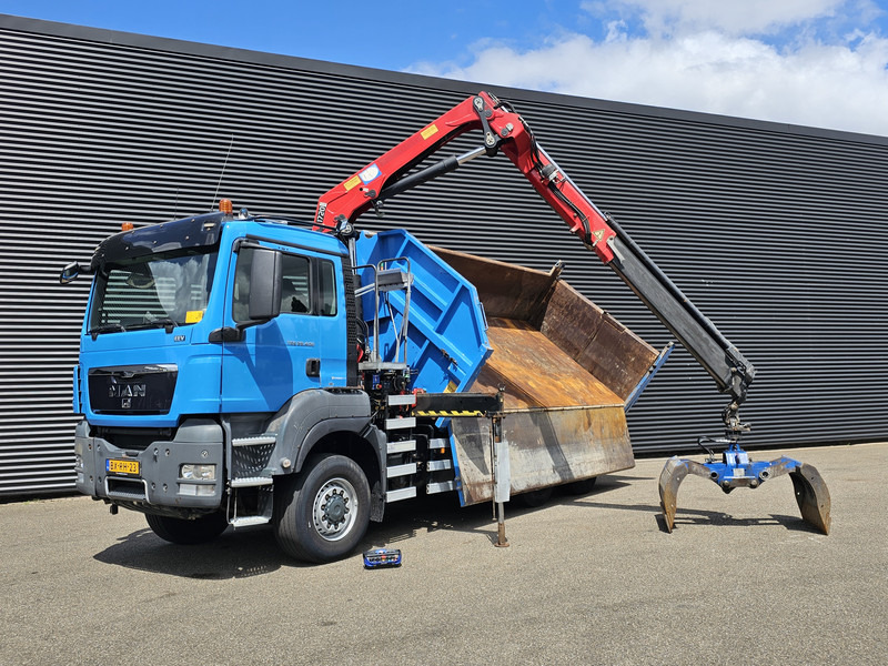 MAN TGS 28.400 6X4-4 BL / CRANE + 2 SIDE TIPPER - 덤프트럭, 크레인 트럭 : 사진 3 MAN TGS 28.400 6X4-4 BL / CRANE + 2 SIDE TIPPER - 덤프트럭, 크레인 트럭 : 사진 3
