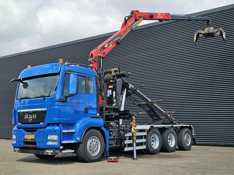 MAN TGS 35.400 / 8x4-4 / CONTAINER SYSTEM / PALFINGER Z CRANE - 케이블 시스템 트럭, 크레인 트럭 : 사진 1 MAN TGS 35.400 / 8x4-4 / CONTAINER SYSTEM / PALFINGER Z CRANE - 케이블 시스템 트럭, 크레인 트럭 : 사진 1