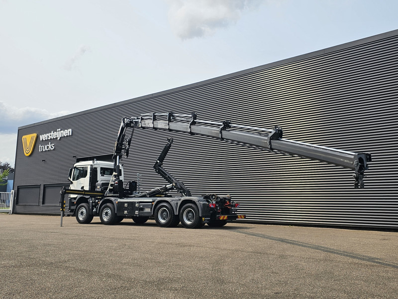 MAN TGS 35.470 8X4 BB / HIAB CRANE + HOOKLIFT - 후크 리프트 트럭, 크레인 트럭 : 사진 4 MAN TGS 35.470 8X4 BB / HIAB CRANE + HOOKLIFT - 후크 리프트 트럭, 크레인 트럭 : 사진 4