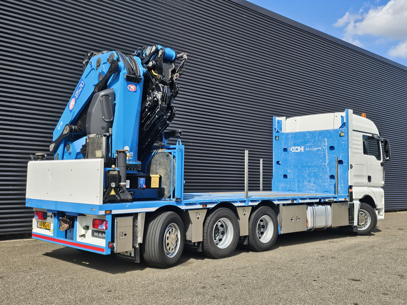 드롭사이드/ 플랫베드 트럭, 크레인 트럭 MAN TGX 35.480 8x4-4 / HMF 85 t/m + JIB / WINCH : 사진 7
