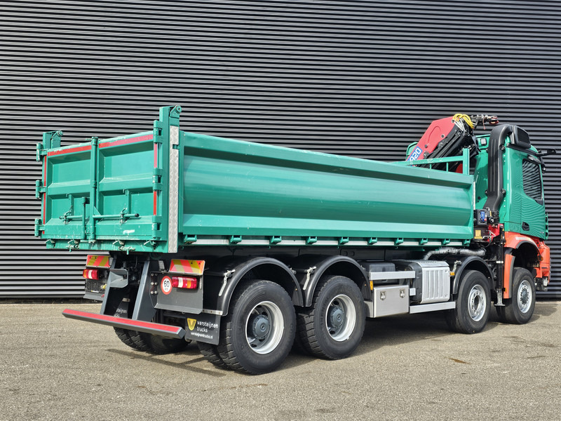 Mercedes-Benz AROCS 4145 / 8X6 / TIPPER + HMF CRANE - 크레인 트럭 : 사진 3 Mercedes-Benz AROCS 4145 / 8X6 / TIPPER + HMF CRANE - 크레인 트럭 : 사진 3