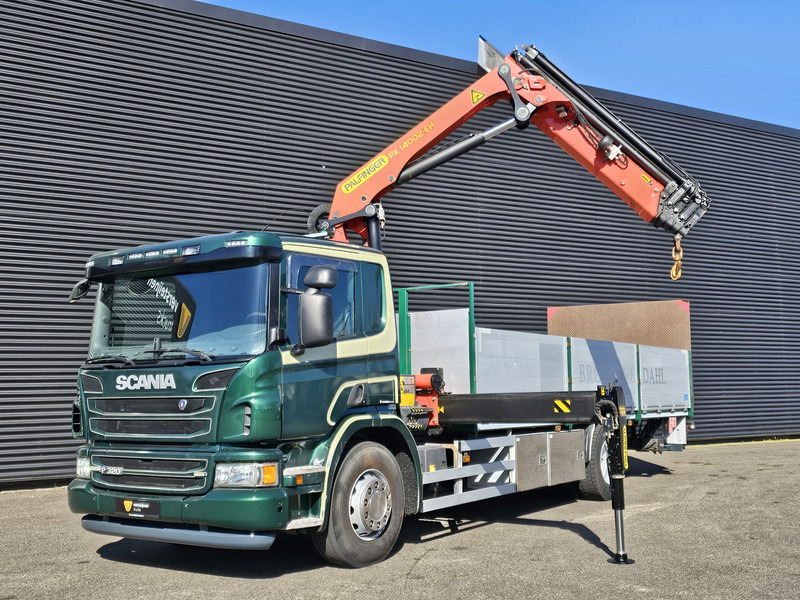 Scania P320 4x2 / PALFINGER PK14002 / CRANE/KRAN - 드롭사이드/ 플랫베드 트럭, 크레인 트럭 : 사진 4 Scania P320 4x2 / PALFINGER PK14002 / CRANE/KRAN - 드롭사이드/ 플랫베드 트럭, 크레인 트럭 : 사진 4