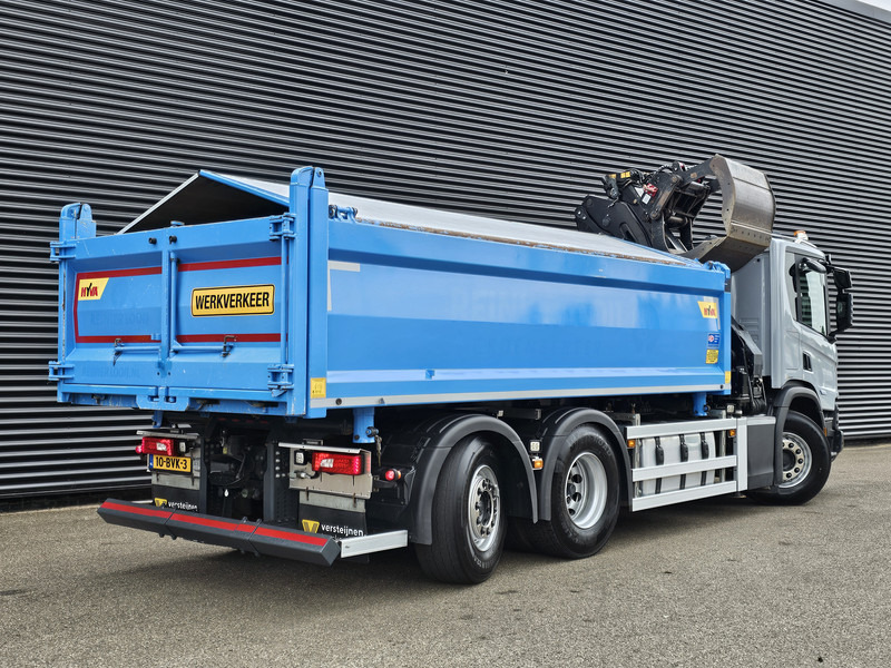Scania P420 6x2-4 / HMF Z KRAAN / 2 KANTEN KIPPER - 덤프트럭, 크레인 트럭 : 사진 5 Scania P420 6x2-4 / HMF Z KRAAN / 2 KANTEN KIPPER - 덤프트럭, 크레인 트럭 : 사진 5