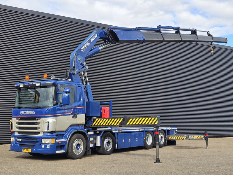 Scania R440 8x2*6 / FASSI 90 t/m CRANE / KRAN - 드롭사이드/ 플랫베드 트럭, 크레인 트럭 : 사진 1 Scania R440 8x2*6 / FASSI 90 t/m CRANE / KRAN - 드롭사이드/ 플랫베드 트럭, 크레인 트럭 : 사진 1