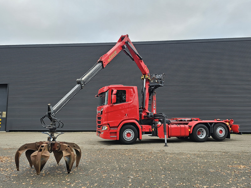 Scania R520 V8 6x2/4 / EPSILON CRANE + HOOKLIFT - 후크 리프트 트럭, 크레인 트럭 : 사진 2 Scania R520 V8 6x2/4 / EPSILON CRANE + HOOKLIFT - 후크 리프트 트럭, 크레인 트럭 : 사진 2