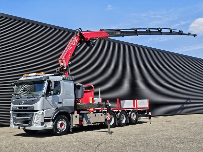 Volvo FM 460 8x4-4 / FASSI 36.5 t/m -8 x EXTENSION + WINCH - 드롭사이드/ 플랫베드 트럭, 크레인 트럭 : 사진 1 Volvo FM 460 8x4-4 / FASSI 36.5 t/m -8 x EXTENSION + WINCH - 드롭사이드/ 플랫베드 트럭, 크레인 트럭 : 사진 1