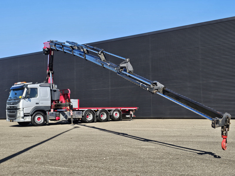 Volvo FM 460 8x4-4 / FASSI 36.5 t/m -8 x EXTENSION + WINCH - 드롭사이드/ 플랫베드 트럭, 크레인 트럭 : 사진 2 Volvo FM 460 8x4-4 / FASSI 36.5 t/m -8 x EXTENSION + WINCH - 드롭사이드/ 플랫베드 트럭, 크레인 트럭 : 사진 2