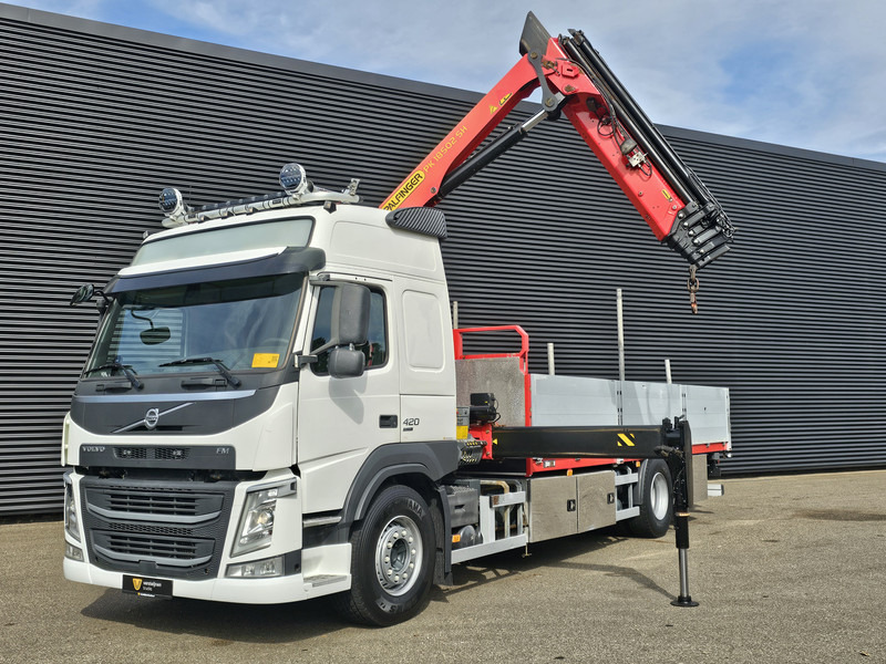 Volvo FM420 4x2 / PALFINGER 18502 - 17 mtr / CRANE / KRAN - 드롭사이드/ 플랫베드 트럭, 크레인 트럭 : 사진 5 Volvo FM420 4x2 / PALFINGER 18502 - 17 mtr / CRANE / KRAN - 드롭사이드/ 플랫베드 트럭, 크레인 트럭 : 사진 5