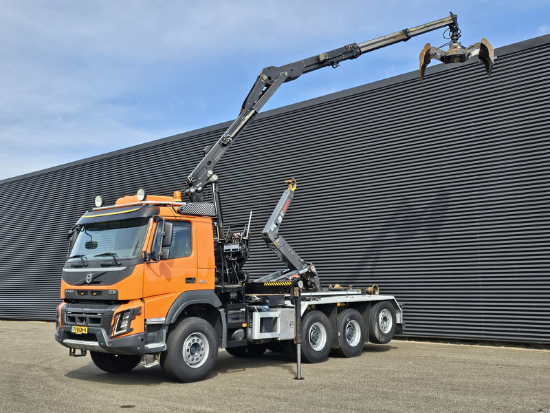 Volvo FMX 460 8x4-4 / HIAB Z CRANE + HOOKLIFT - 후크 리프트 트럭 : 사진 1 Volvo FMX 460 8x4-4 / HIAB Z CRANE + HOOKLIFT - 후크 리프트 트럭 : 사진 1