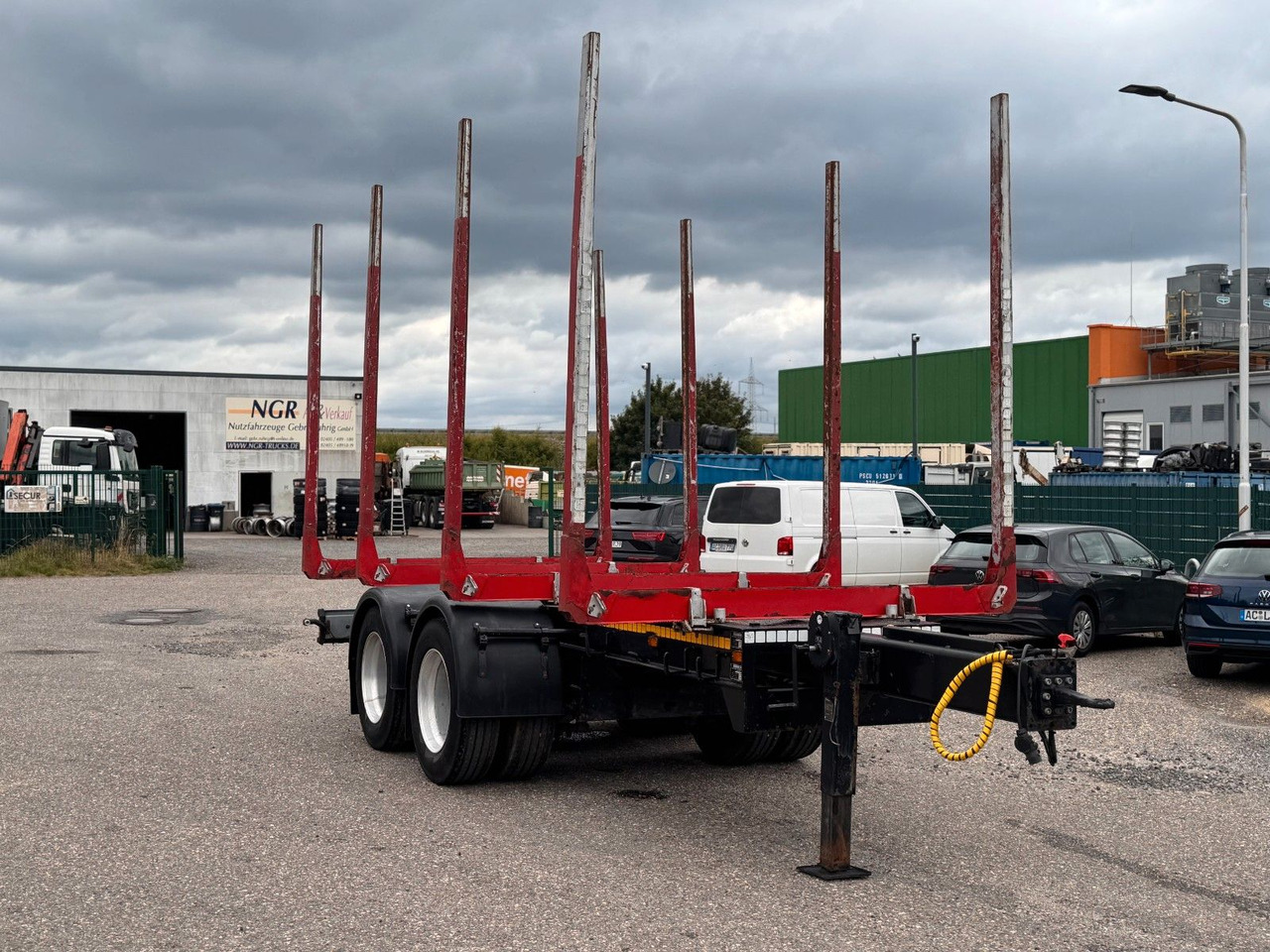 Goldhofer Glogger 2 Achser 14,5 m 18 to. Holztransporter - 목재 트레일러 : 사진 4 Goldhofer Glogger 2 Achser 14,5 m 18 to. Holztransporter - 목재 트레일러 : 사진 4