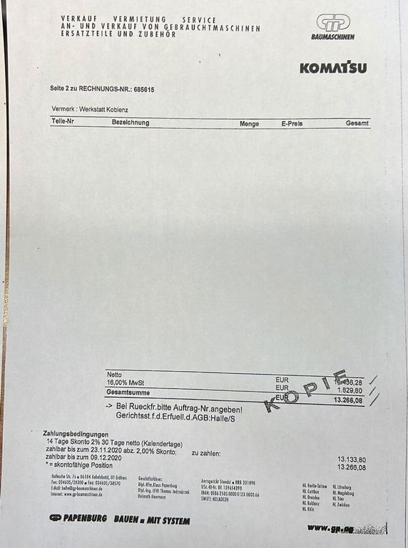 Komatsu PC228USLC 23200 Kg 107 Kw Komatsu PC228USLC 23200 Kg 107 Kw - 크롤러 굴삭기 : 사진 5 Komatsu PC228USLC 23200 Kg 107 Kw Komatsu PC228USLC 23200 Kg 107 Kw - 크롤러 굴삭기 : 사진 5