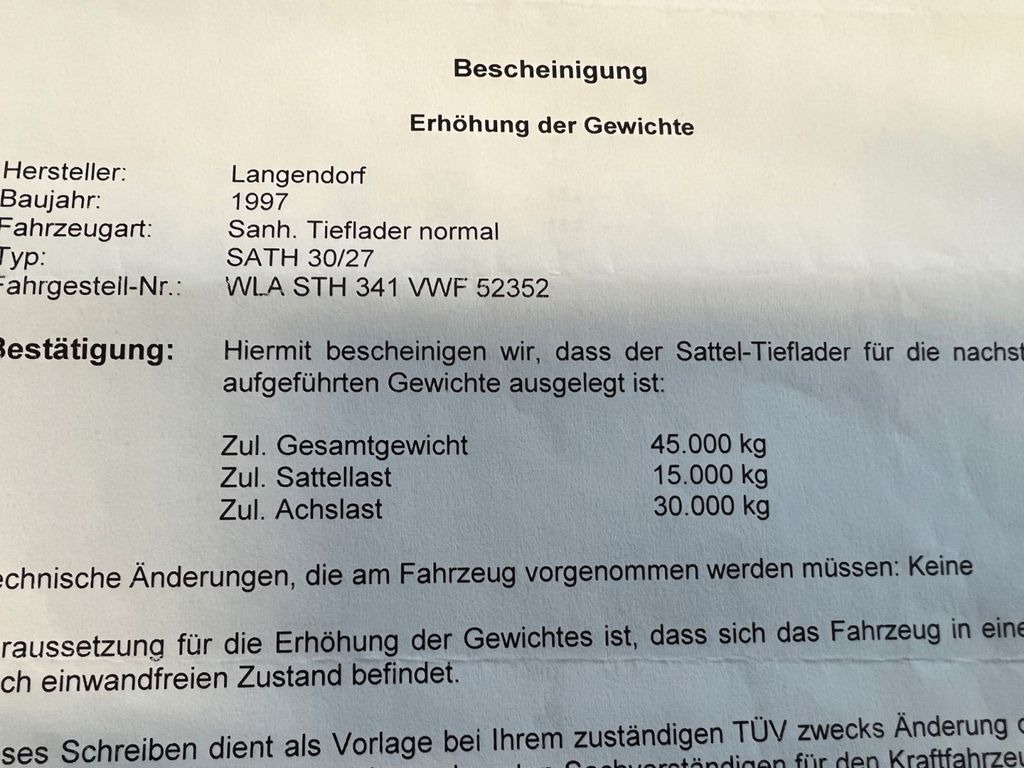 Langendorf Tiefbett mit Rampen Hydraulisch Langendorf Tiefbett mit Rampen Hydraulisch - 저하대 세미 트레일러 : 사진 3 Langendorf Tiefbett mit Rampen Hydraulisch Langendorf Tiefbett mit Rampen Hydraulisch - 저하대 세미 트레일러 : 사진 3