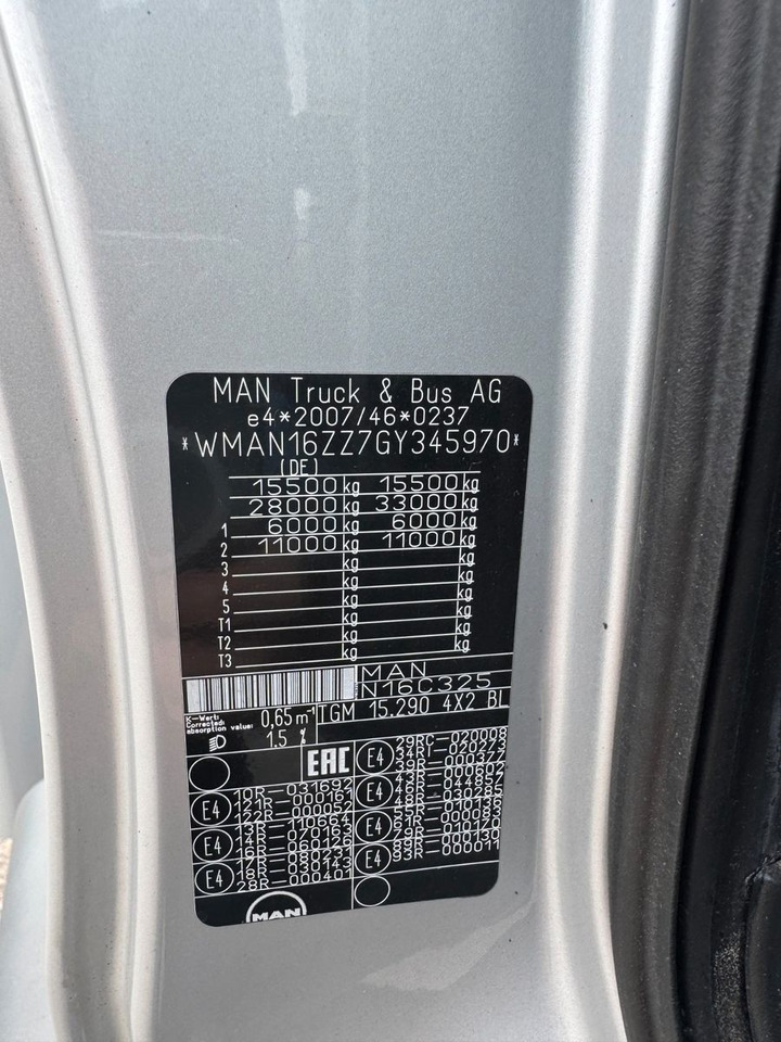 MAN 15.290 4X2 Koffer mit Hebebühne AHK - 박스 트럭 : 사진 3 MAN 15.290 4X2 Koffer mit Hebebühne AHK - 박스 트럭 : 사진 3