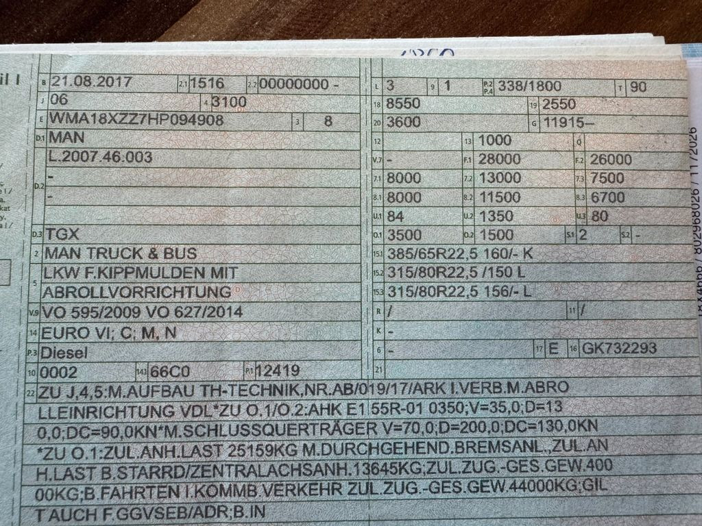 MAN 26.460 6X2 Retarder Klima Navigation guter Zust. MAN 26.460 6X2 Retarder Klima Navigation guter Zust. - 후크 리프트 트럭 : 사진 2 MAN 26.460 6X2 Retarder Klima Navigation guter Zust. MAN 26.460 6X2 Retarder Klima Navigation guter Zust. - 후크 리프트 트럭 : 사진 2