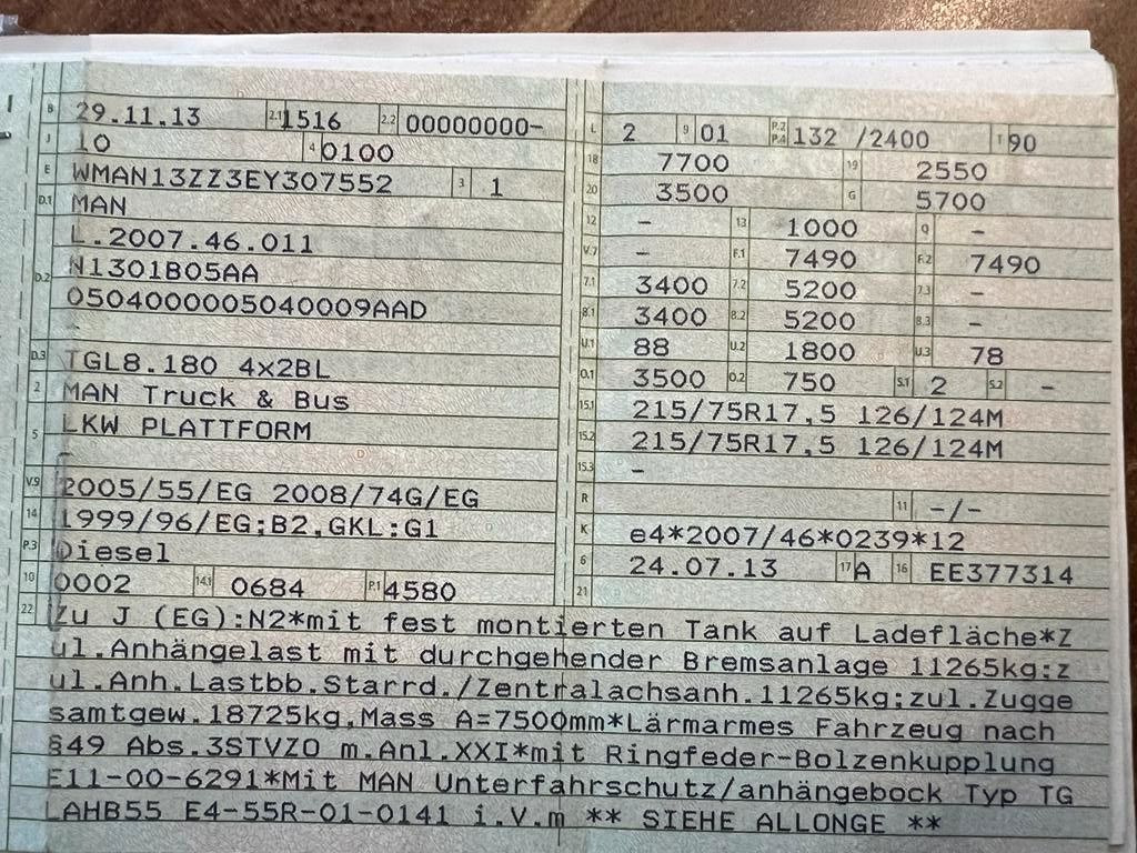 MAN 8.180 4X2 offene Pritsche MAN 8.180 4X2 offene Pritsche - 플랫베드 밴 : 사진 2 MAN 8.180 4X2 offene Pritsche MAN 8.180 4X2 offene Pritsche - 플랫베드 밴 : 사진 2