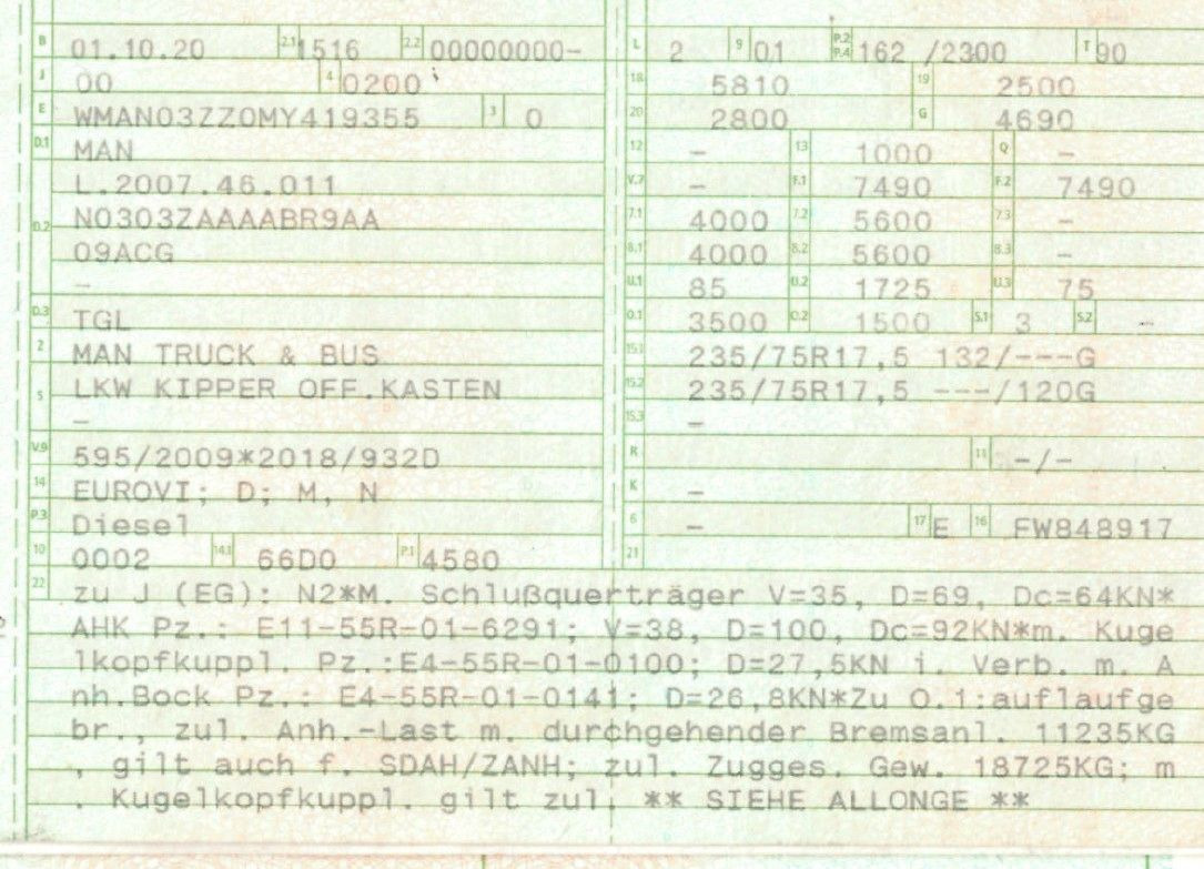 MAN 8.220 4x2 Meiller 3S. Kipper | TOP Zustand! - 덤프 밴 : 사진 2 MAN 8.220 4x2 Meiller 3S. Kipper | TOP Zustand! - 덤프 밴 : 사진 2