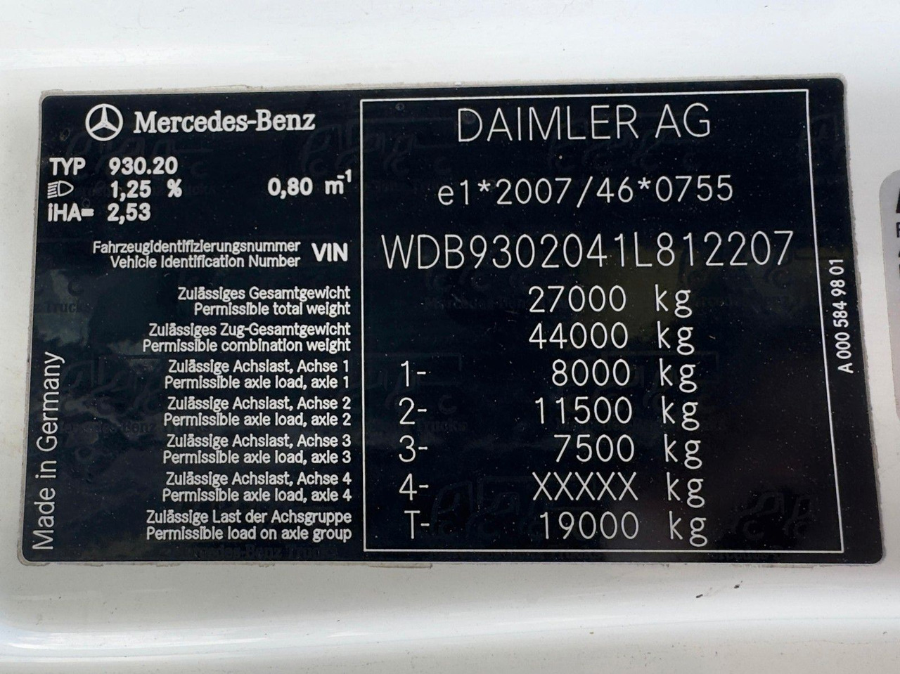 Mercedes-Benz 2541 6x2 ARK Meiller 20.65 | ATLA 120.2E mit 5&6 - 후크 리프트 트럭, 크레인 트럭 : 사진 4 Mercedes-Benz 2541 6x2 ARK Meiller 20.65 | ATLA 120.2E mit 5&6 - 후크 리프트 트럭, 크레인 트럭 : 사진 4