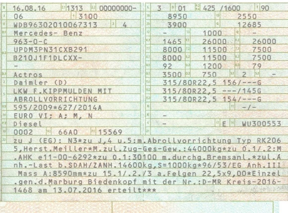 Mercedes-Benz 2558 6x2 Meiller RK 20.65 | Retarder | Klima - 후크 리프트 트럭 : 사진 2 Mercedes-Benz 2558 6x2 Meiller RK 20.65 | Retarder | Klima - 후크 리프트 트럭 : 사진 2