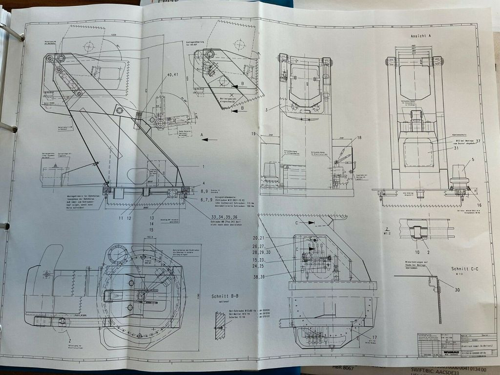트럭 탑재 고가작업 플랫폼, 밴 Mercedes-Benz 815 4x2 Hubarbeitsbühne Wumag  170 high 17 m : 사진 6
